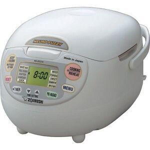 Zojirushi - Neuro Fuzzy 5.5 Cup Rice Cooker & Warmer White